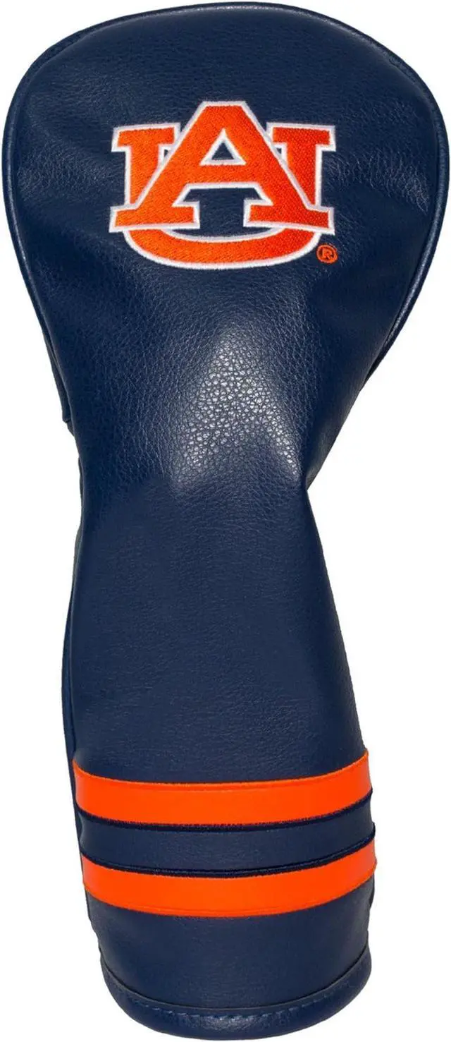 Alt view image 3 of 3 - team golf ncaa auburn university tigers vintage fairway golf club headcover, form fitting design, retro design & superb embroidery