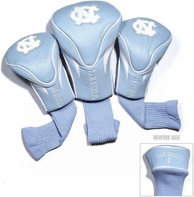 Alt view image 2 of 5 - Team Golf 22594 North Carolina Tar Heels 3 Pack Contour Fit Headcover