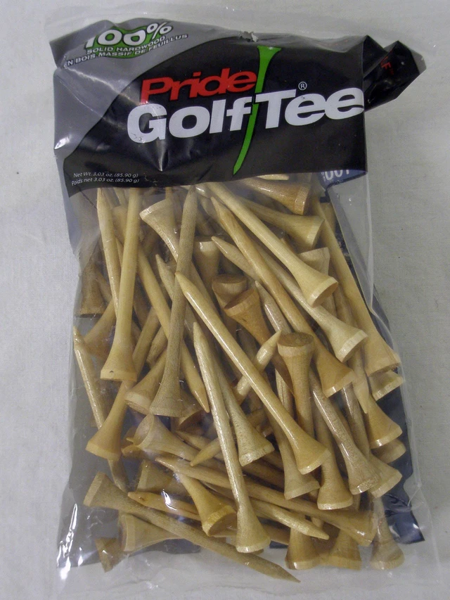 Alt view image 2 of 4 - Pride Professional Tees Pro Length (2.75") Natural 100pk Golf Tees