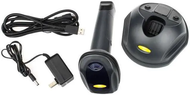 Alt view image 2 of 3 - TaoTronics TT-BS009 Wireless Cordless Handheld Barcode Scanner Reader Kit - Black, 32-bit Decoder, Anti-interference, Mobile Moveable, Optical Laser, USB Optional, Long-Range