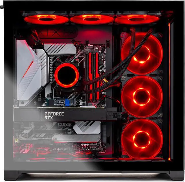 Alt view image 4 of 5 - Skytech Prism II High-Performance PC Desktop INTEL Core i9 12900K 3.2 GHz, RTX 3090, 1TB NVME Gen4 SSD, 32G DDR5 RGB, 1000W GOLD PSU, 360mm AIO, AC Wi-Fi, Windows 10 Home 64-bit