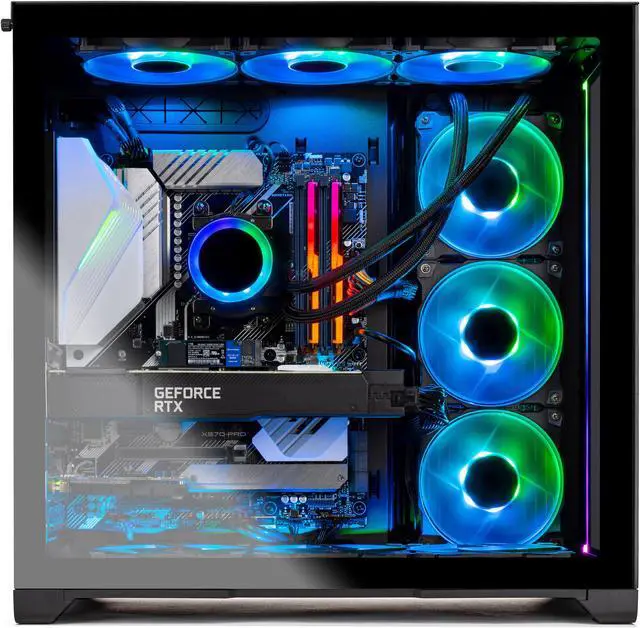 Alt view image 3 of 5 - Skytech Prism II High-Performance PC Desktop INTEL Core i9 12900K 3.2 GHz, RTX 3090, 1TB NVME Gen4 SSD, 32G DDR5 RGB, 1000W GOLD PSU, 360mm AIO, AC Wi-Fi, Windows 10 Home 64-bit