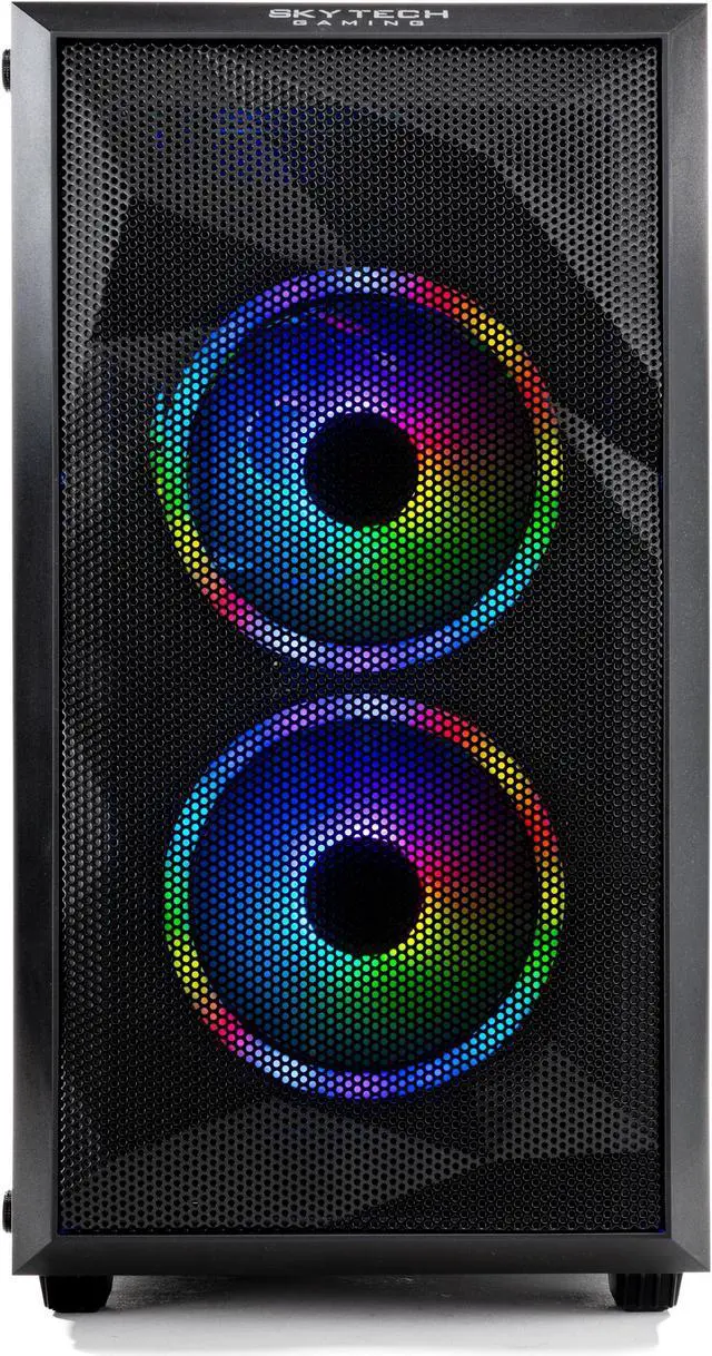 Alt view image 3 of 6 - Skytech Chronos Mini Gaming PC Desktop INTEL Core i3 10100F 3.6 GHz, GTX 1650, 500GB SSD, 8G DDR4 3200, 600W GOLD PSU, AC Wi-Fi, Windows 11 Home 64-bit)