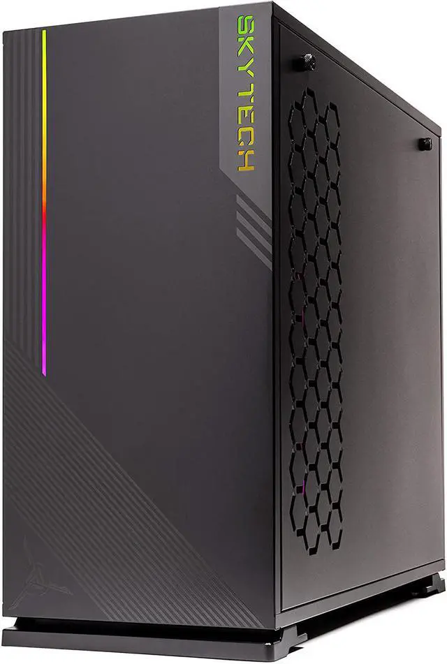 Alt view image 6 of 6 - Skytech Azure Gaming PC Desktop INTEL Core i5 12600K 3.7 GHz, RTX 3060 Ti, 1TB NVME SSD, 16G DDR4 3200, 650W GOLD PSU, 240mm AIO, AC Wi-Fi, Windows 11 Home 64-bit)