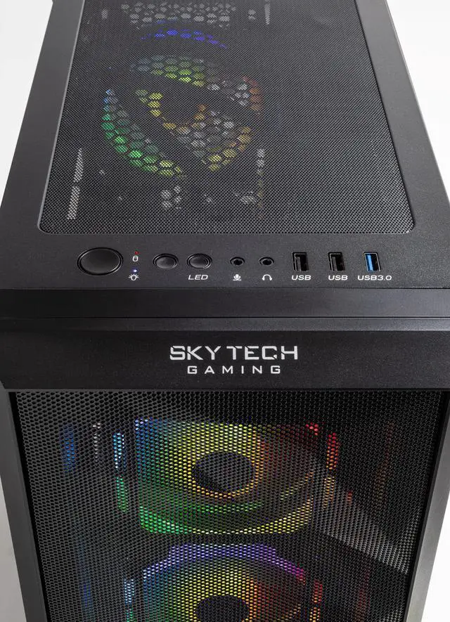 Alt view image 4 of 6 - Skytech Chronos Mini Gaming PC Desktop - INTEL Core i5 12400F 2.5 GHz, NVIDIA RTX 3050, 1TB NVME SSD, 16GB DDR4 RAM 3200, 600W GOLD PSU, Wi-Fi, Windows 11 Home 64-bit