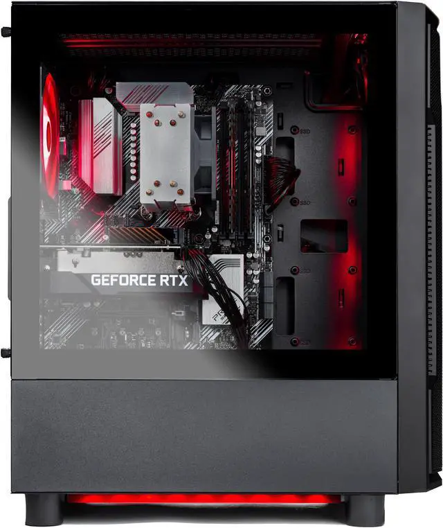 Alt view image 6 of 6 - Skytech Shadow Gaming PC Desktop  AMD Ryzen 5 3600 3.6 GHz, NVIDIA RTX 3060, 1TB NVME SSD, 16GB DDR4 RAM 3200, 600W GOLD PSU, 11AC Wi-Fi, Windows 11 Home 64-bit