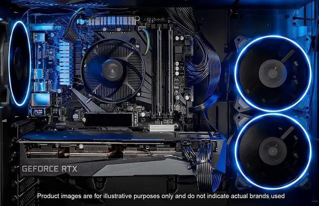 Alt view image 5 of 6 - Skytech Azure Gaming PC Desktop INTEL Core i3 10105F 3.7 GHz, NVIDIA GTX 1650, 500GB NVME SSD, 16GB DDR4 RAM 3200, 650W GOLD PSU, 11AC Wi-Fi, Windows 11 Home 64-bit