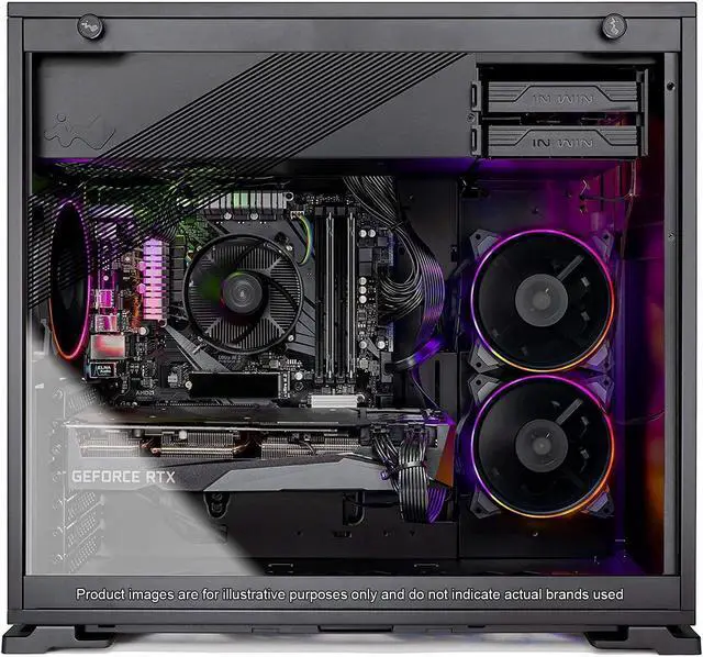 Alt view image 2 of 6 - Skytech Azure Gaming PC Desktop INTEL Core i3 10105F 3.7 GHz, NVIDIA GTX 1650, 500GB NVME SSD, 16GB DDR4 RAM 3200, 650W GOLD PSU, 11AC Wi-Fi, Windows 11 Home 64-bit