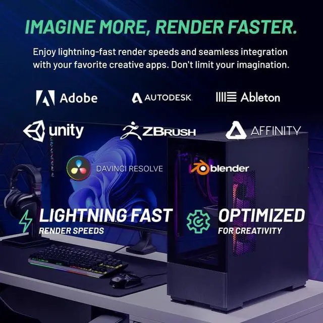 Alt view image 5 of 8 - Skytech Azure 2 Gaming PC Desktop  AMD Ryzen 5 7600X 4.7 GHz, NVIDIA RTX 4070 Ti, 1TB NVME SSD, 32GB DDR5 RAM RGB, 850W GOLD PSU, 240mm AIO, 11AC Wi-Fi, Windows 11 Home 64-bit