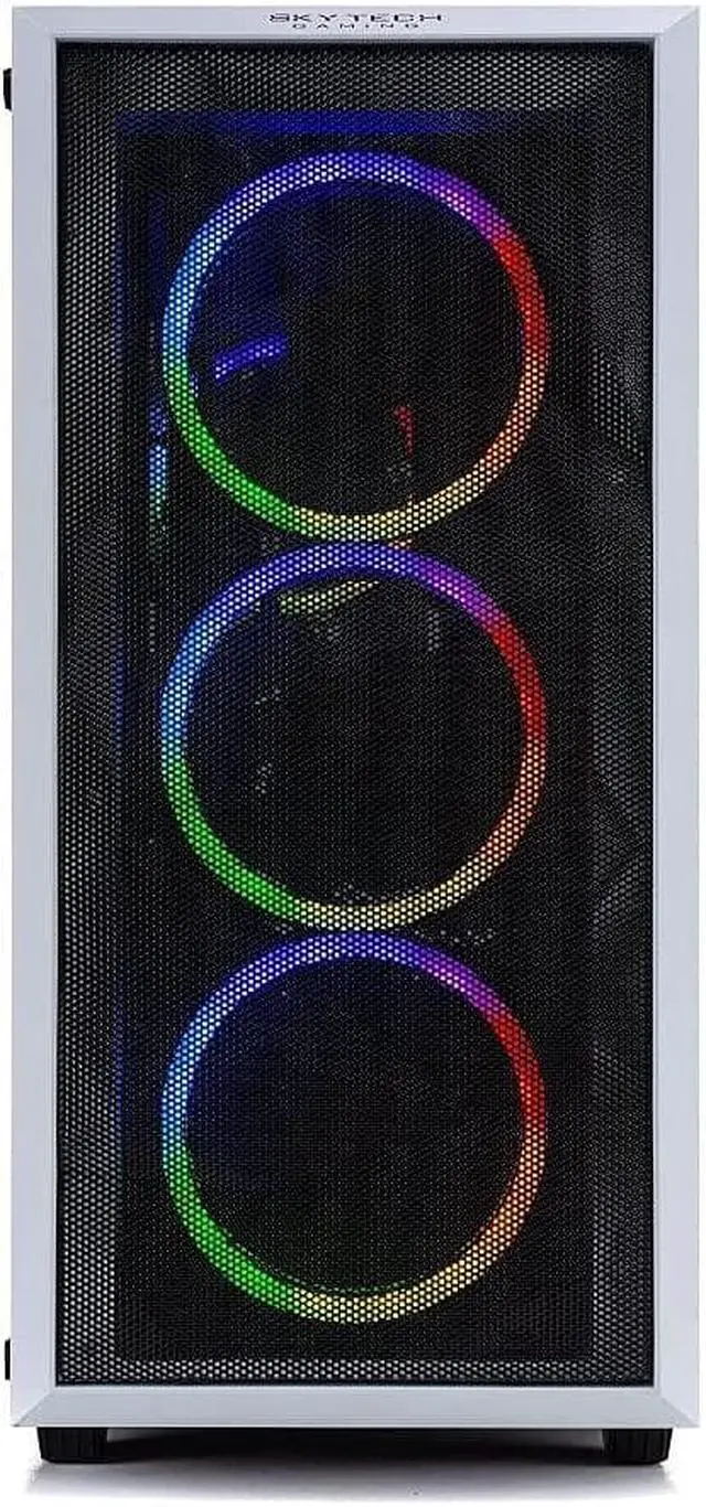 Alt view image 3 of 6 - Skytech Chronos Gaming PC Desktop INTEL Core i7 13700F 2.1 GHz, NVIDIA RTX 4060 Ti, 1TB NVME SSD, 32GB DDR5 RAM RGB, 650W GOLD PSU, 360mm AIO, 11AC Wi-Fi, Windows 11 Home 64-bit