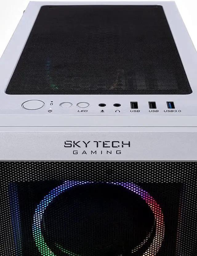 Alt view image 4 of 6 - Skytech Chronos Gaming PC Desktop INTEL Core i7 13700F 2.1 GHz, NVIDIA RTX 4060 Ti, 1TB NVME SSD, 32GB DDR5 RAM RGB, 650W GOLD PSU, 360mm AIO, 11AC Wi-Fi, Windows 11 Home 64-bit