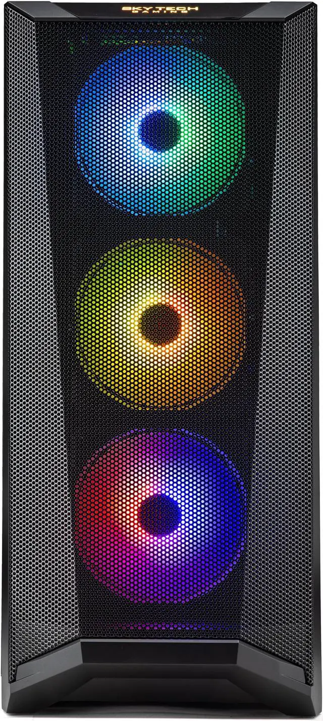 Alt view image 3 of 6 - Skytech Chronos Gaming PC Desktop INTEL Core i7 13700F 2.1 GHz, NVIDIA RTX 4060 Ti, 1TB NVME SSD, 32GB DDR5 RAM RGB, 650W GOLD PSU, 360mm AIO, 11AC Wi-Fi, Windows 11 Home 64-bit