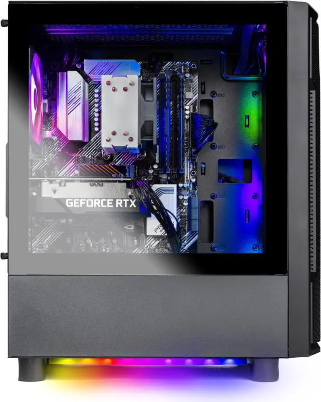Alt view image 5 of 7 - Skytech Shadow Gaming PC Desktop  AMD Ryzen 5 5600X 3.7 GHz, NVIDIA RTX 4060 Ti, 1TB NVME SSD, 16GB DDR4 RAM 3200, 600W GOLD PSU, 11AC Wi-Fi, Windows 11 Home 64-bit