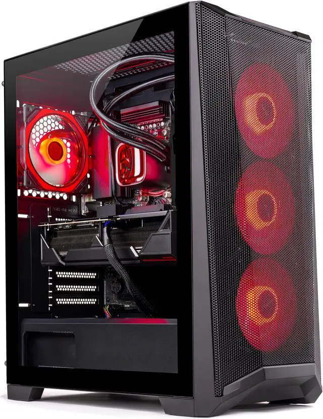 Alt view image 5 of 6 - Skytech Chronos Gaming PC Desktop INTEL Core i7 13700F 2.1 GHz, NVIDIA RTX 4060 Ti, 1TB NVME SSD, 32GB DDR5 RAM RGB, 650W GOLD PSU, 360mm AIO, 11AC Wi-Fi, Windows 11 Home 64-bit