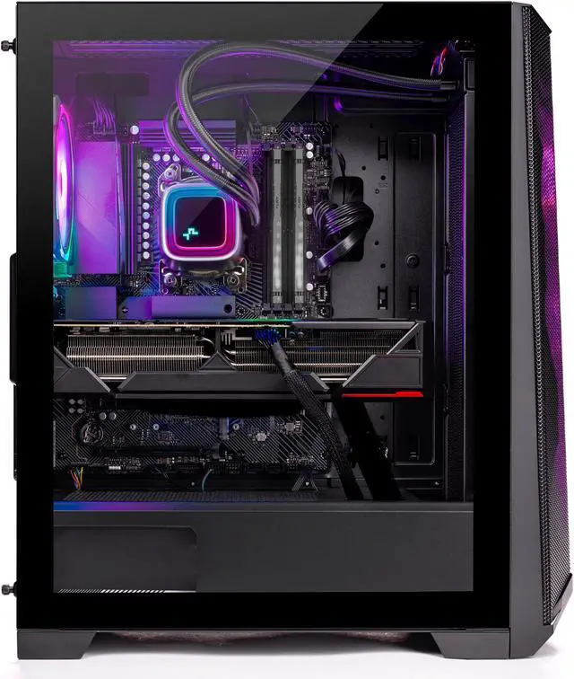 Alt view image 2 of 6 - Skytech Chronos Gaming PC Desktop INTEL Core i7 12700F 2.1 GHz, NVIDIA RTX 4060, 1TB NVME SSD, 16GB DDR4 RAM 3200, 650W GOLD PSU, 240mm AIO, 11AC Wi-Fi, Windows 11 Home 64-bit