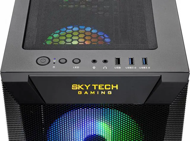 Alt view image 4 of 6 - Skytech Chronos Gaming PC Desktop INTEL Core i7 12700F 2.1 GHz, NVIDIA RTX 4060, 1TB NVME SSD, 16GB DDR4 RAM 3200, 650W GOLD PSU, 240mm AIO, 11AC Wi-Fi, Windows 11 Home 64-bit