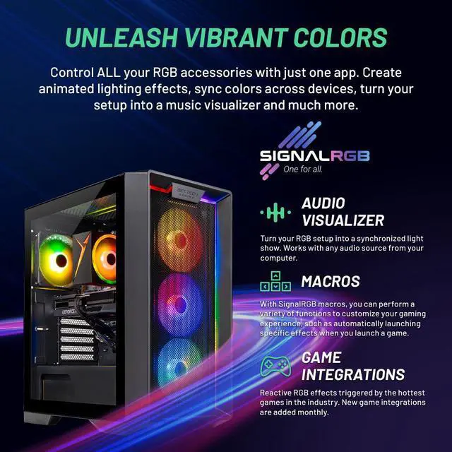 Alt view image 2 of 7 - Skytech Nebula Gaming PC Desktop INTEL Core i5 12400F 2.5 GHz, NVIDIA RTX 4070, 1TB NVME SSD, 16GB DDR4 RAM 3200, 650W GOLD PSU, 11AC Wi-Fi, Windows 11 Home 64-bit