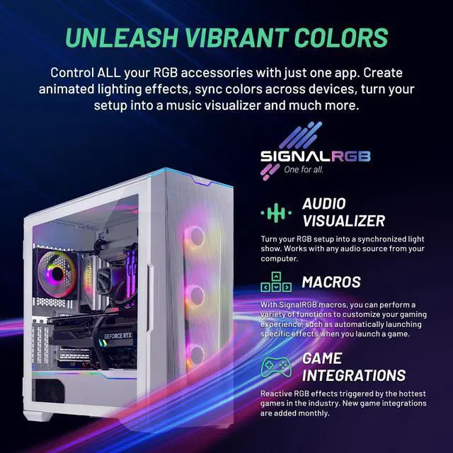 Alt view image 2 of 7 - Skytech Eclipse Gaming PC Desktop  INTEL Core i7 13700K 3.4 GHz, NVIDIA RTX 4080, 1TB NVME Gen4 SSD, 32GB DDR5 RAM RGB, 1000W GOLD PCIE 5.0 PSU, 420mm AIO, 11AC Wi-Fi, Windows 11 Home 64-bit