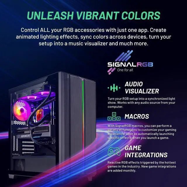 Alt view image 2 of 7 - Skytech Siege Gaming PC Desktop AMD Ryzen 7 5800X 3.8 GHz, NVIDIA RTX 4070 Ti, 1TB NVME SSD, 16GB DDR4 RAM 3200, 850W GOLD PSU, 360mm AIO, 11AC Wi-Fi, Windows 11 Home 64-bit