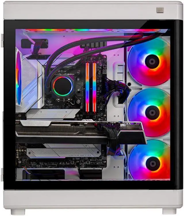 Alt view image 7 of 7 - Skytech Prism Gaming PC, Intel i9 13900K 3.0 GHz, RTX 4090, 2TB NVME Gen4, 64GB DDR5 RAM RGB, 1200W GOLD ATX 3.0 PSU Wi-Fi, Win 11 Home, RGB Keyboard and RGB Mouse Included