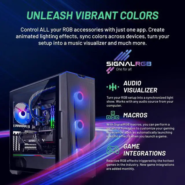 Alt view image 2 of 7 - Skytech Eclipse Gaming PC, Ryzen 9 7950X3D 4.2 GHz, RTX 4090, 2TB NVME Gen4, 32GB DDR5 RAM RGB, 1000W GOLD ATX 3.0 PSU Wi-Fi, Win 11 Home, RGB Keyboard and RGB Mouse Included