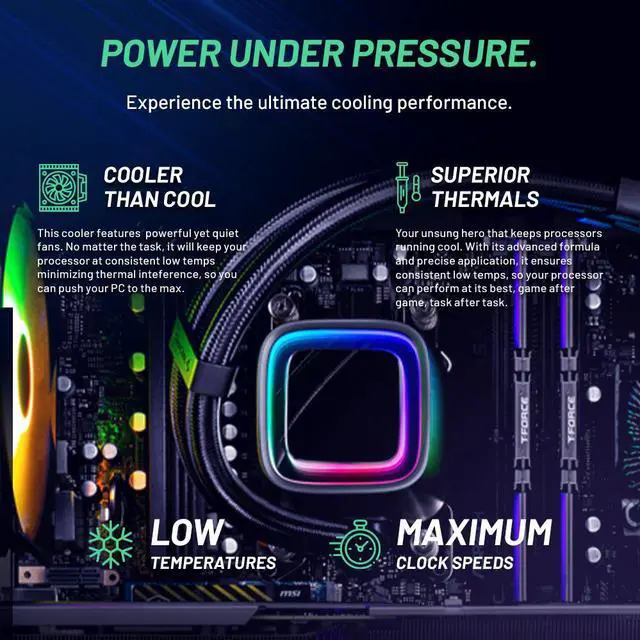 Alt view image 4 of 5 - Skytech Archangel Gaming PC, Intel i7 12700F 2.1 GHz, RTX 4060, 1TB NVME, 16GB DDR4 RAM 3200, 600W GOLD PSU Wi-Fi, Win 11 Home, RGB Keyboard and RGB Mouse Included