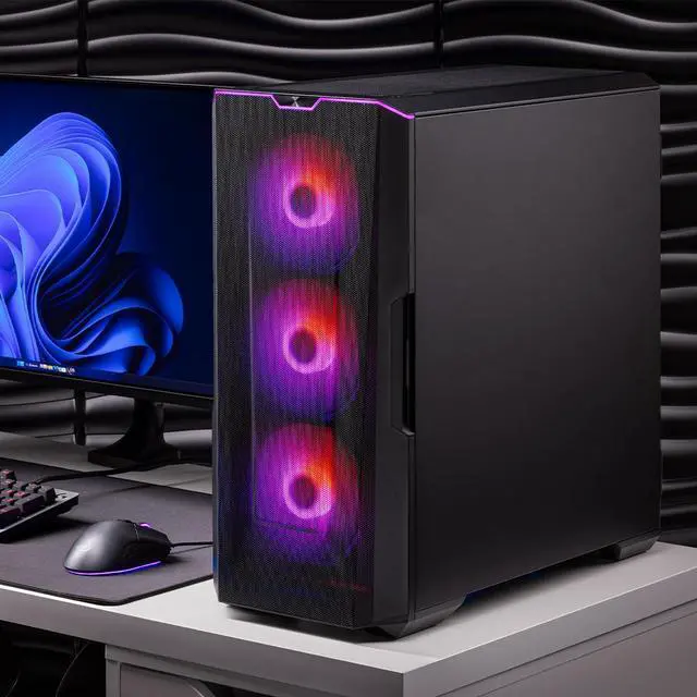Alt view image 7 of 7 - Skytech Eclipse Gaming PC Desktop - INTEL Core i9 13900K 3.0 GHz, NVIDIA RTX 4090, 1TB NVME Gen4 SSD, 32GB DDR5 RAM RGB, 1200W GOLD PCIE 5.0 PSU, 420mm AIO, 11 AC Wi-Fi, Windows 11 Home 64-bit