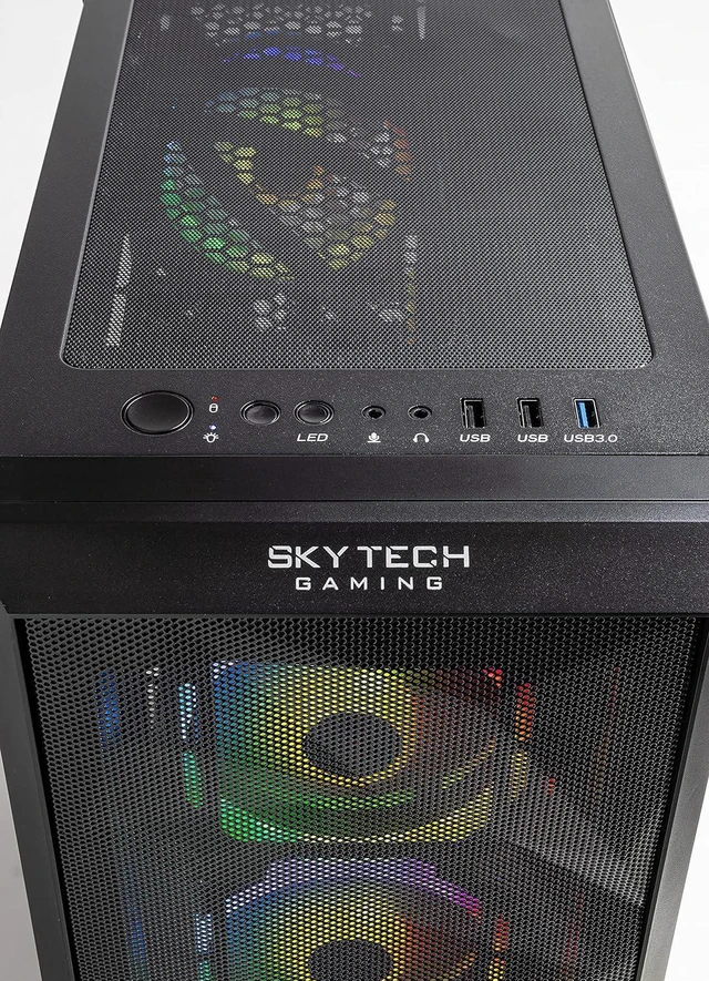 Alt view image 6 of 6 - Skytech Chronos Mini Gaming PC, Intel i5 13400F 2.5 GHz (4.6GHz Turbo Boost), NVIDIA RTX 4060 8GB GDDR6X, 1TB SSD, 32GB DDR5 RAM 5200 RGB, 600W GOLD PSU, Wi-Fi, Win 11 Home