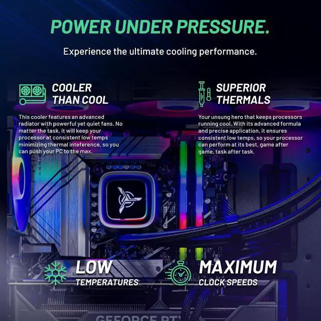 Alt view image 4 of 7 - Skytech Legacy Gaming PC, Ryzen 7 7800X3D 4.2 GHz, NVIDIA RTX 4080 Super 16GB GDDR6X, DLSS 3, AI Enhancement Ready,360mm AIO, 1TB Gen4 SSD, 32GB DDR5 5600 RGB,1000W GOLD ATX 3.0,Wi-Fi, Win 11 Home