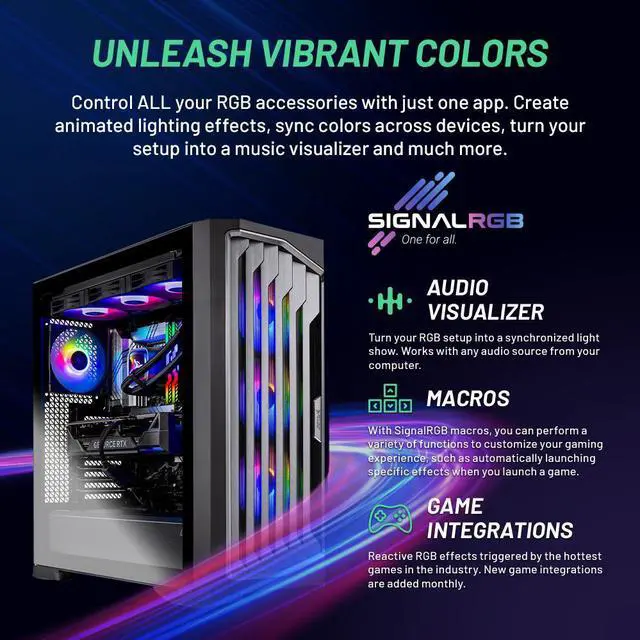 Alt view image 6 of 7 - Skytech Legacy Gaming PC, Ryzen 7 7800X3D 4.2 GHz, NVIDIA RTX 4080 Super 16GB GDDR6X, DLSS 3, AI Enhancement Ready,360mm AIO, 1TB Gen4 SSD, 32GB DDR5 5600 RGB,1000W GOLD ATX 3.0,Wi-Fi, Win 11 Home