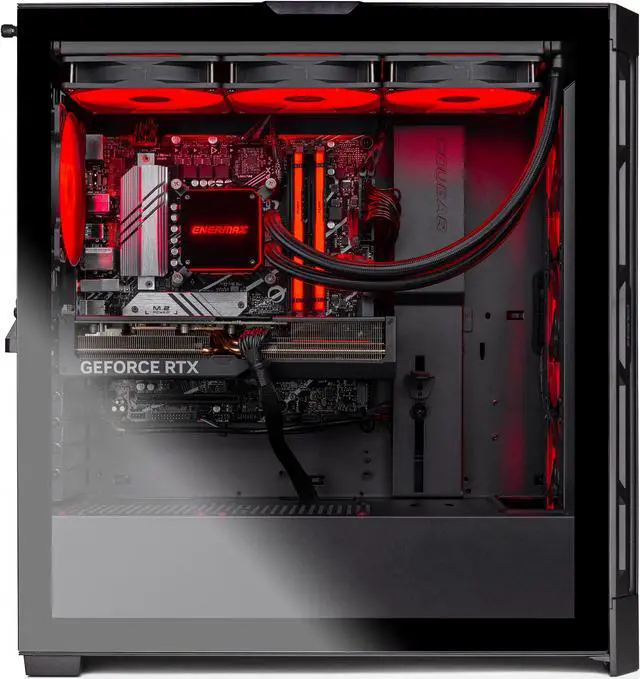 Alt view image 6 of 6 - Skytech Blaze4 Gaming PC, Ryzen 7 7700X 4.5 GHz, NVIDIA RTX 4070 12GB GDDR6 ,AI Enhancement Ready, 360mm AIO,2TB SSD, 32GB DDR5 RAM 5200 RGB, 650W GOLD, Wi-Fi, Win 11 Home