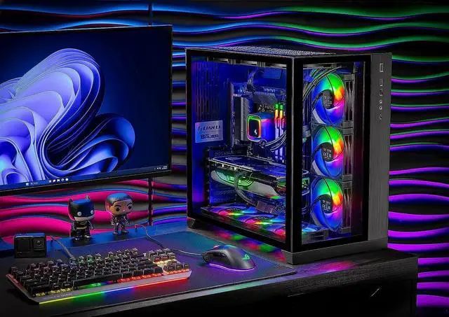 Alt view image 6 of 7 - Skytech O11 Gaming PC, Ryzen 7 7800X3D 4.2 GHz, NVIDIA RTX 4070 Ti Super 16GB GDDR6X, 360mm AIO,DLSS 3, AI Enhancement Ready, 2TB Gen4 SSD, 32GB DDR5 5600 RGB, 750W GOLD, Wi-Fi, Win 11 Home