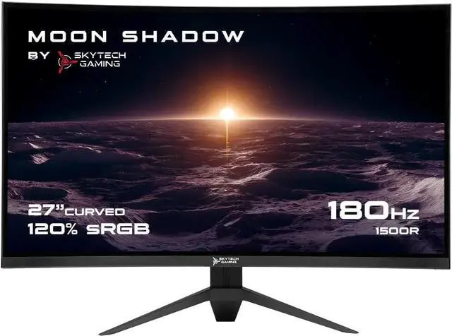 Main image of Skytech Gaming 27-inch Curved Gaming Monitor up to 180Hz, QHD 2K(2560 x 1440), 3.7ms Response Time, 1500R VA Panel, FreeSync & G-Sync Support, Swivel Tilt Height Pivot Adjustable, HDMI & DisplayPort