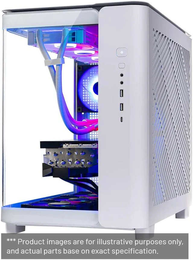 Alt view image 6 of 7 - Skytech King 95 Gaming PC Desktop, Ryzen 7 7800X3D 4.2 GHz (5GHz Turbo Boost), NVIDIA RTX 4070 Ti Super 16GB GDDR6X, 1TB Gen4 SSD, 32GB DDR5 RAM 5600 RGB, 850W GOLD PSU, 360mm ARGB AIO , Wi-Fi, Win 11