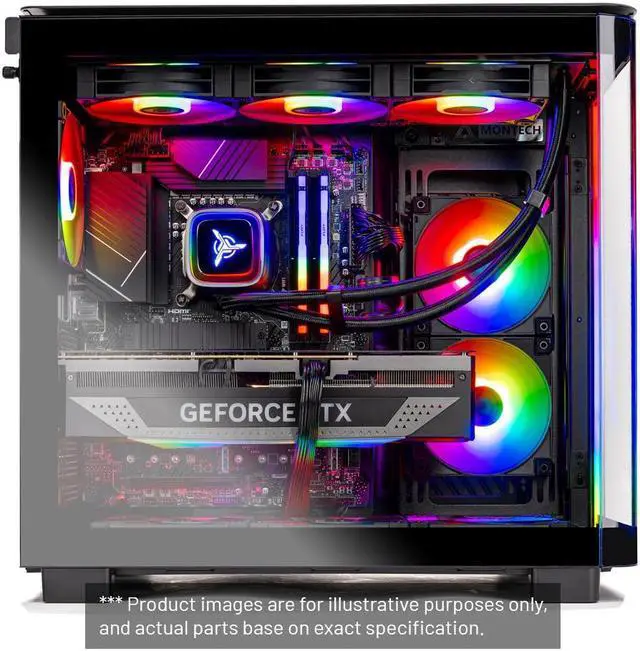 Alt view image 6 of 7 - Skytech King 95 Gaming PC Desktop, Ryzen 7 7700X 4.5 GHz, NVIDIA RTX 4070 Ti Super 16GB GDDR6X, 1TB Gen4 SSD, 32GB DDR5 RAM 5600 RGB, 750W GOLD PSU, 360mm ARGB AIO , Wi-Fi, Win 11 Home