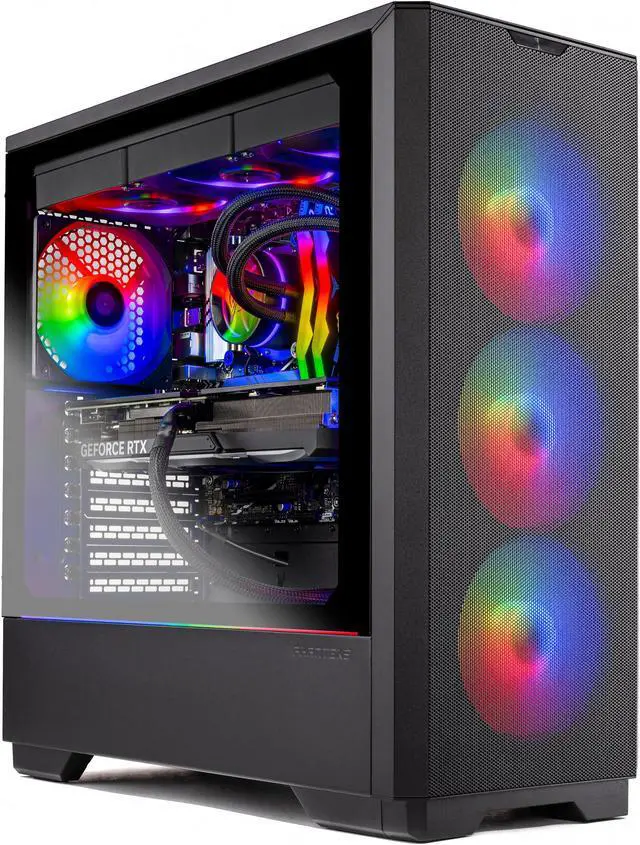 Alt view image 2 of 7 - Skytech Eclipse Lite Gaming PC Desktop, Ryzen 7 9700X 3.8 GHz (5.5GHz Turbo Boost), NVIDIA RTX 4070 Super 12GB GDDR6X, 1TB Gen4 SSD, 32GB DDR5 RAM 5600 RGB, 850W GOLD PSU