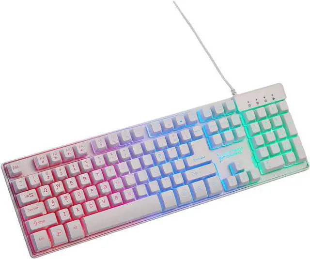 Main image of Skytech Gaming Classic K-1000 RGB Gaming Keyboard, 104 Keys USB Wired Keyboard, Customizable Chroma RGB Backlighting, 19 Anti-Ghosting Keys, Multimedia Function Keys, Support Windows 7/10/11 -White