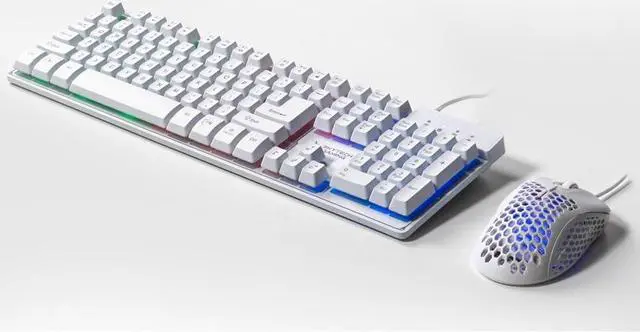 Alt view image 5 of 6 - Skytech Gaming Classic RGB Gaming Mouse & Keyboard Combo, Customizable Chroma RGB Lighting, Max 6200 DPI & 104 Keys USB Wired Mouse & Keyboard, Ergonmic Comfortable Feel Design, Color White