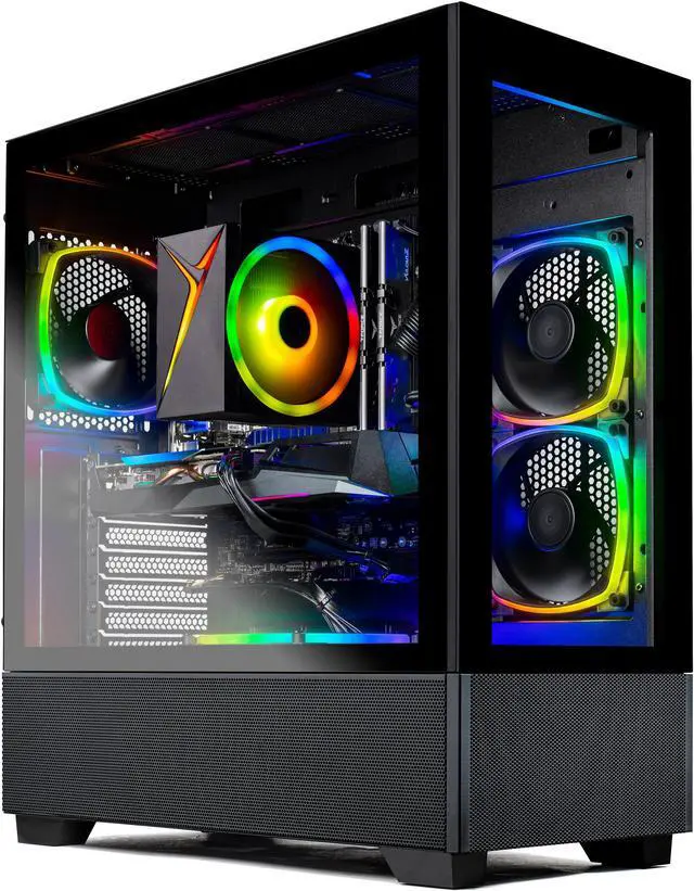 Main image of Skytech Azure 2 Gaming PC Desktop, Ryzen 7 5700 3.7 GHz (4.6GHz Turbo Boost), AMD RX 7800XT 16GB GDDR6, 1TB SSD, 16GB DDR4 RAM 3200, 750W GOLD PSU, Wi-Fi, Win 11 Home