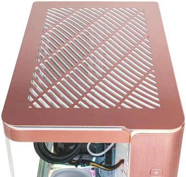 Alt view image 7 of 7 - Skytech King 95 Gaming PC Desktop, Ryzen 7 7700X 4.5 GHz, NVIDIA RTX 4070 Super 12GB GDDR6X, 1TB SSD, 750W GOLD PSU, 240mm ARGB AIO, Wi-Fi, Win 11 Home, Rose Gold Prebuilt
