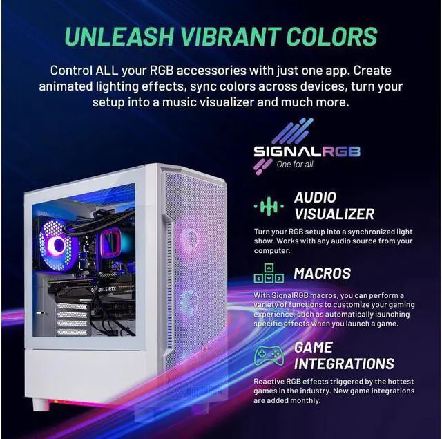 Alt view image 3 of 5 - Skytech Archangel Gaming PC, Intel i7 12700F 2.1 GHz, RTX 4060, 1TB NVME, 16GB DDR4 RAM 3200, 600W GOLD PSU Wi-Fi, Win 11 Home, RGB Keyboard and RGB Mouse Included