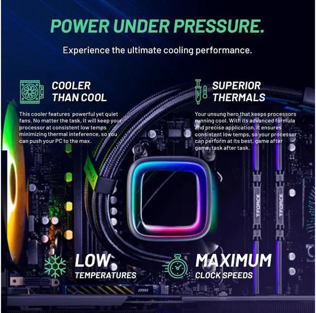 Alt view image 3 of 5 - Skytech Archangel Gaming PC Desktop, Ryzen 5 7600X 4.7 GHz , NVIDIA RTX 4070 Super 12GB GDDR6X, 1TB Gen4 SSD, 32GB DDR5 RAM 5200 RGB, 650W GOLD PSU, 240mm ARGB AIO, Wi-Fi, Win 11 Home