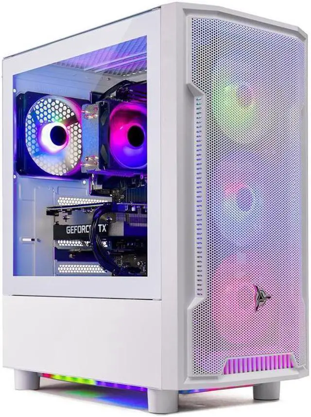 Main image of Skytech Archangel Gaming PC Desktop, Ryzen 5 5600X 3.7 GHz (4.6GHz Turbo Boost), NVIDIA RTX 4060 8GB GDDR6X, 1TB SSD, 16GB DDR4 RAM 3200, 650W GOLD PSU, Wi-Fi, Win 11 Home
