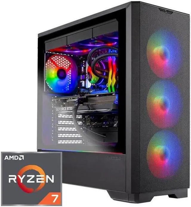 Main image of Skytech Eclipse Lite Gaming PC Desktop, Ryzen 7 9700X 3.8 GHz (5.5GHz Turbo Boost), NVIDIA RTX 4070 Super 12GB GDDR6X, 1TB Gen4 SSD, 32GB DDR5 RAM 5600 RGB, 850W GOLD PSU