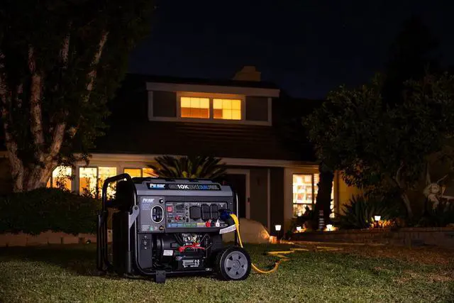 Alt view image 5 of 7 - Pulsar GD10KBN 10500W Dual Fuel Home Backup Portable Inverter Generator with Wheel Kit and Electric Start RV Ready