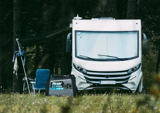 Alt view image 5 of 7 - Pulsar 9500W Dual Fuel Portable Inverter Generator for Residential and Camping Use GD950BN