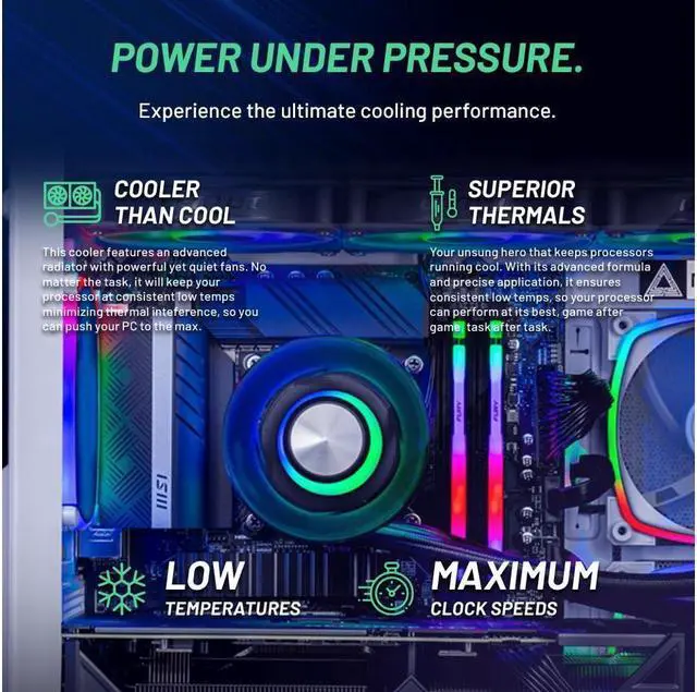Alt view image 6 of 6 - Skytech Azure Gaming PC Desktop, Ryzen 7 7700X 4.5 GHz , NVIDIA RTX 4070 Ti Super 16GB GDDR6X, 1TB Gen4 SSD, 32G DDR5 RGB 6000, 750W GOLD PSU, 360mm ARGB AIO , Wi-Fi, Win 11 Home