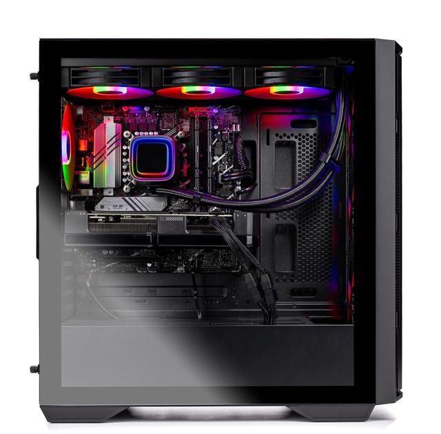 Alt view image 3 of 5 - Skytech Rampage Gaming PC Desktop, Ryzen 7 7700X 4.5 GHz (5.4GHz Turbo Boost), AMD RX 7800XT 16GB GDDR6, 1TB Gen4 SSD, 32GB DDR5 RAM 5600 RGB, 750W GOLD PSU, 360mm ARGB AIO , Wi-Fi, Win 11 Home