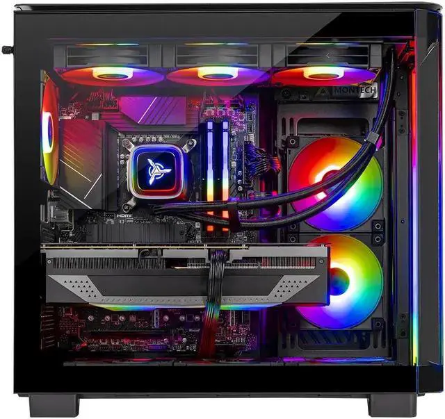 Alt view image 3 of 5 - Skytech King 95 Gaming PC Desktop, Ryzen 7 7700X 4.5 GHz (5.4GHz Turbo Boost), AMD RX 7900XTX 24GB GDDR6, 2TB Gen4 SSD, 32GB DDR5 RAM 6000 RGB, 850W GOLD PSU, 360mm ARGB AIO , Wi-Fi, Win 11 Home