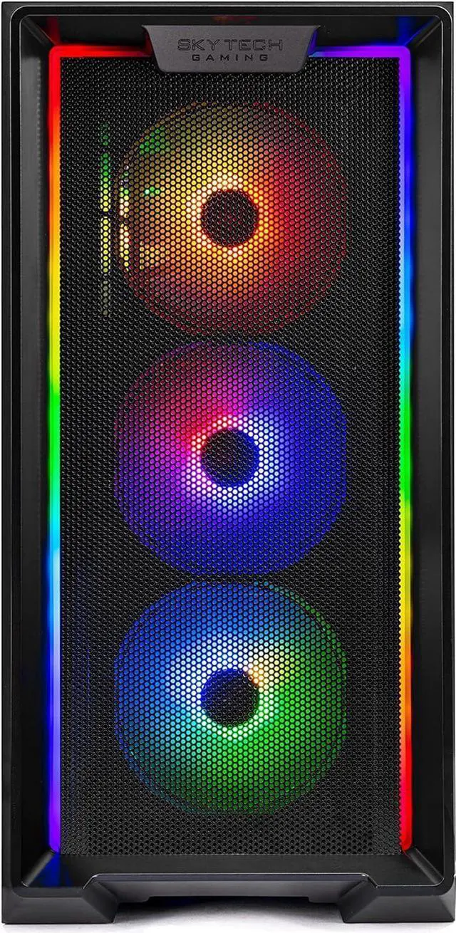 Alt view image 3 of 5 - Skytech Nebula Gaming PC Desktop, Ryzen 5 3600 3.6 GHz (4.2GHz Turbo Boost), NVIDIA GTX 1650 4GB GDDR6, 1TB SSD, 16GB DDR4 RAM 3200, 650W GOLD PSU, Wi-Fi, Win 11 Home